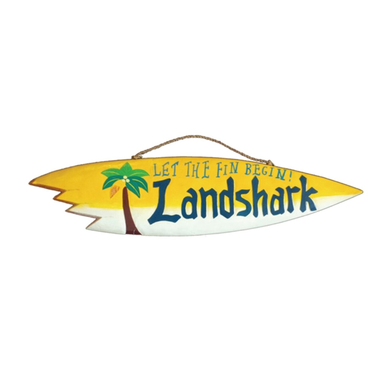 RAM Outdoor Decor Polyresin Hand-Painted Landshark Wall Art Sign